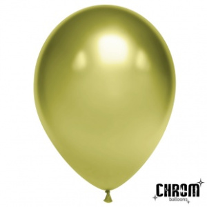 Воздушные шары 50 шт 12"(30 см) Хром лайм Китай