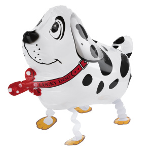 Шар 3D (24''/61 см) Ходячая Фигура, Собака Далматинец, Белый, 1 шт. в уп., R150WP