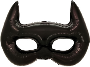 Шар (42''/107 см) Фигура, Маска, Черный, 1 шт. в уп., 27130P