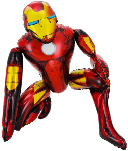 Шар 3D (27''/69 см) Фигура, Железный человек, 1 шт. в уп., 24500