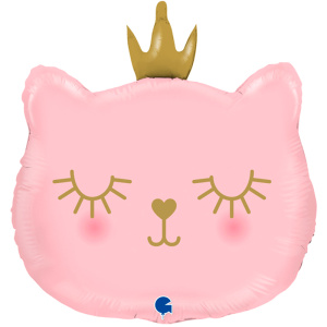 ШФ 26"(66 см) Котенок принцесса. Розовый1 шт