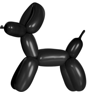 Шар (2''/5 см) ШДМ, Черный, пастель, 100 шт., 512-260S18