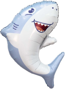 Шар (33''/84 см) Фигура, Акула, 1 шт. в уп., 940035