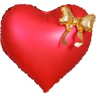 1207-6636 К ФИГУРА Сердце красное Бант золото