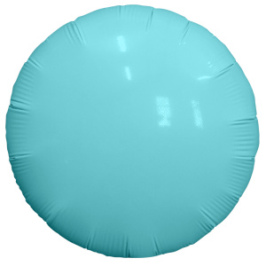 Шар фольгированный круг18"(46 см) аквамарин 1 шт