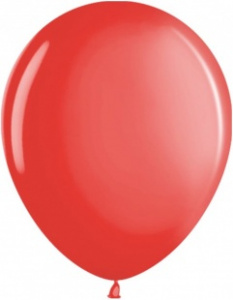 Воздушные шары 100 шт 12"(30 см) светло-красный металлик Малайзия