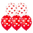 1103-3274 Шелкография пастель 14" Сердца браш