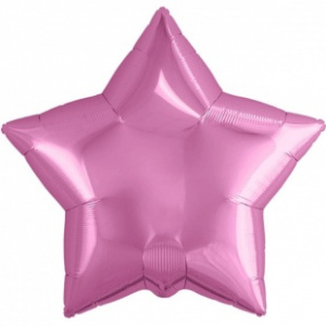 Шар фольгированный звезда 21" (Агура) цвет розовый 1 шт