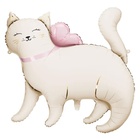 ШФ 33"(83 см)  1207-6001 ПД ФИГУРА Кошка White 1 шт