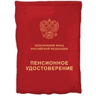 1207-6480 К ФИГУРА Пенсионное удостоверение