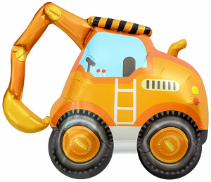 Шар (33''/84 см) Фигура, Экскаватор, 1 шт. в уп., 26696