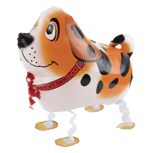 Шар 3D (24''/61 см) Ходячая Фигура, Собака Далматинец, Оранжевый, 1 шт. в уп., R150BP