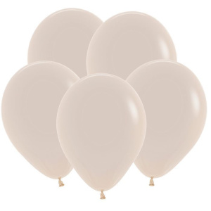 Воздушные шары 100 шт 12"(30 см) Белый песок ТМ DECOBAL