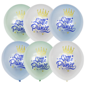 Воздушные шары 12"(30см) перламутр Littele Prince шелк 2ст  25 шт
