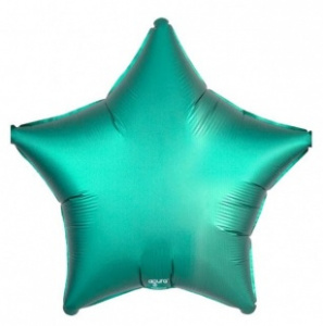 Шар фольгированный звезда 21" (Агура) цвет Бискайский зеленый сатин1 шт