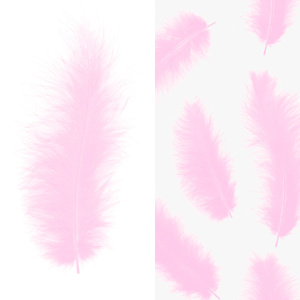 Перья, Премиум, Холодный сиреневый, 12-15 см, 30 шт., 6015546