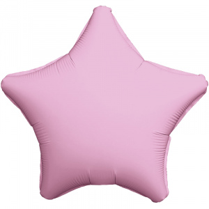 Шар фольгированный звезда 19"(48 см) цвет Фламинго 1 шт. Агура