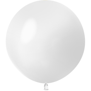 Шар (24''/61 см) Белый, пастель, 3 шт. ТМ 512