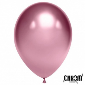 Воздушные шары 50 шт 12"(30 см) Хром розовый Китай