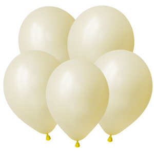 Воздушные шары 100 шт 12"(30 см) Желтый Макаронс ТМ DECOBAL