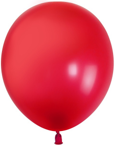 Воздушные шары 100 шт 12"(30 см) Красный (S52), пастель, 100 шт.