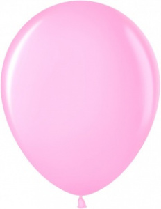 Воздушные шары 100 шт 10"(25 см) розовый (433) пастель Малайзия