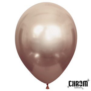 Воздушные шары 50 шт 5"(13см) Хром Шампань, 