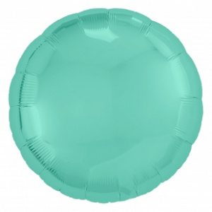 Шар фольгированный круг18"(46 см) бискайский зеленый 1 шт
