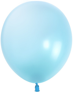 Воздушные шары 100 шт 12"(30 см) Нежно-голубой (H18/750), макарунс