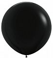 Воздушный шар 24"(60 см) черный 1 шт