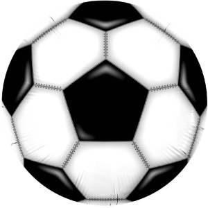 Шар (30''/76 см) Круг, Футбольный мяч, 1 шт. в уп., 942978