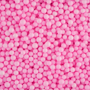 Шарики пенопласт, Розовый, 6-8 мм, 10 гр., 521323