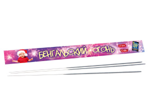 Бенгальский огонь 60 сек, 30 см, 5 шт., JFB03