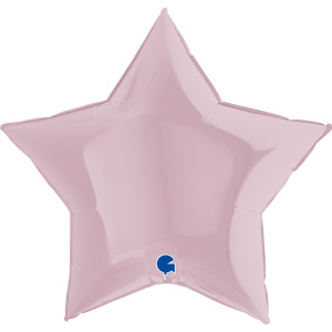 Шар фольгированный звезда 36"(90см) цвет розовый 1 шт