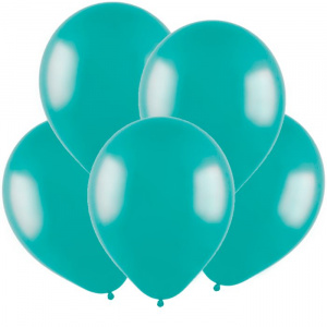 Воздушные шары 100 шт 12"(30 см) бирюзовый ТМ Веселуха
