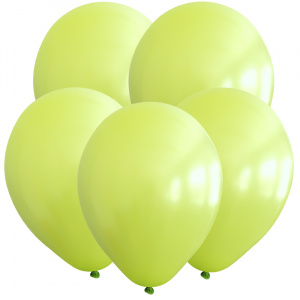 Воздушные шары 100 шт 12"(30 см ) лайм Турция