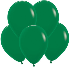 Воздушные шары 100 шт 5"(13 см) темно зеленый ТМ Sempertex