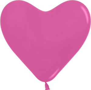 Воздушные шары сердца 12"(30 см) фуше 50 шт Колумбия