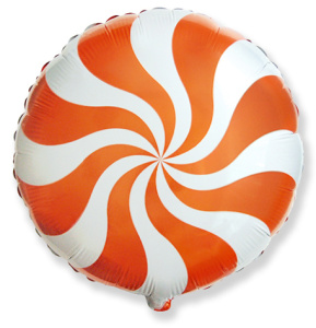 ШФ круг18"(46 см) Карамелька цвет оранжевая 1 шт.