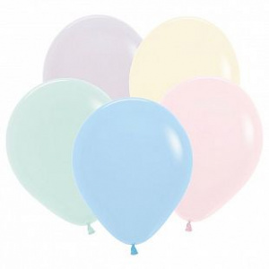 Воздушные шары 100 шт 12"(30 см) пастель Макаронс ассорти 