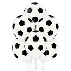 Воздушные шары 14"(35 см) Мяч футбол классика 25 шт