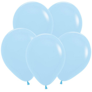 Воздушные шары 100 шт 12"(30 см) нежно -голубой макаронс ТМ Sempertex