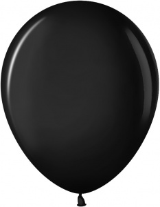 Воздушные шары 100 шт 10''(25 см) Черный (299), пастель