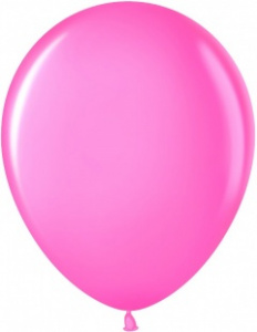 Воздушные шары 100 шт 5"(13см) ярко розовый (232) пастель Малайзия