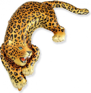 Шар фигура фольгированная 42"(107см) Дикий Леопард 1 шт