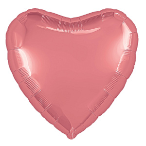 Шар фольгированный сердце 30" (Агура) цвет кармин 1 шт