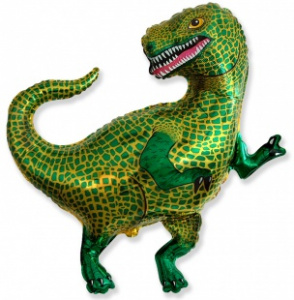Шар фигура фольгированная 33"(84 см) Тиранозавр FM 1 шт