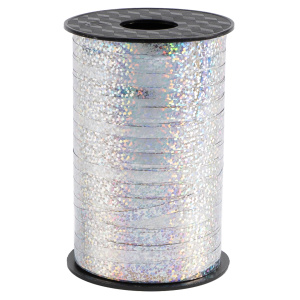 Лента полипропиленовая (0,5 см*250 м) Серебро, Голография, 1 шт., RC-0L5