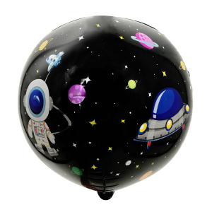 Шар сфера фольгированная Космос 24"(60 см) 1 шт