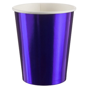 Стаканы (250 мл) Фиолетовый, Металлик, 6 шт.